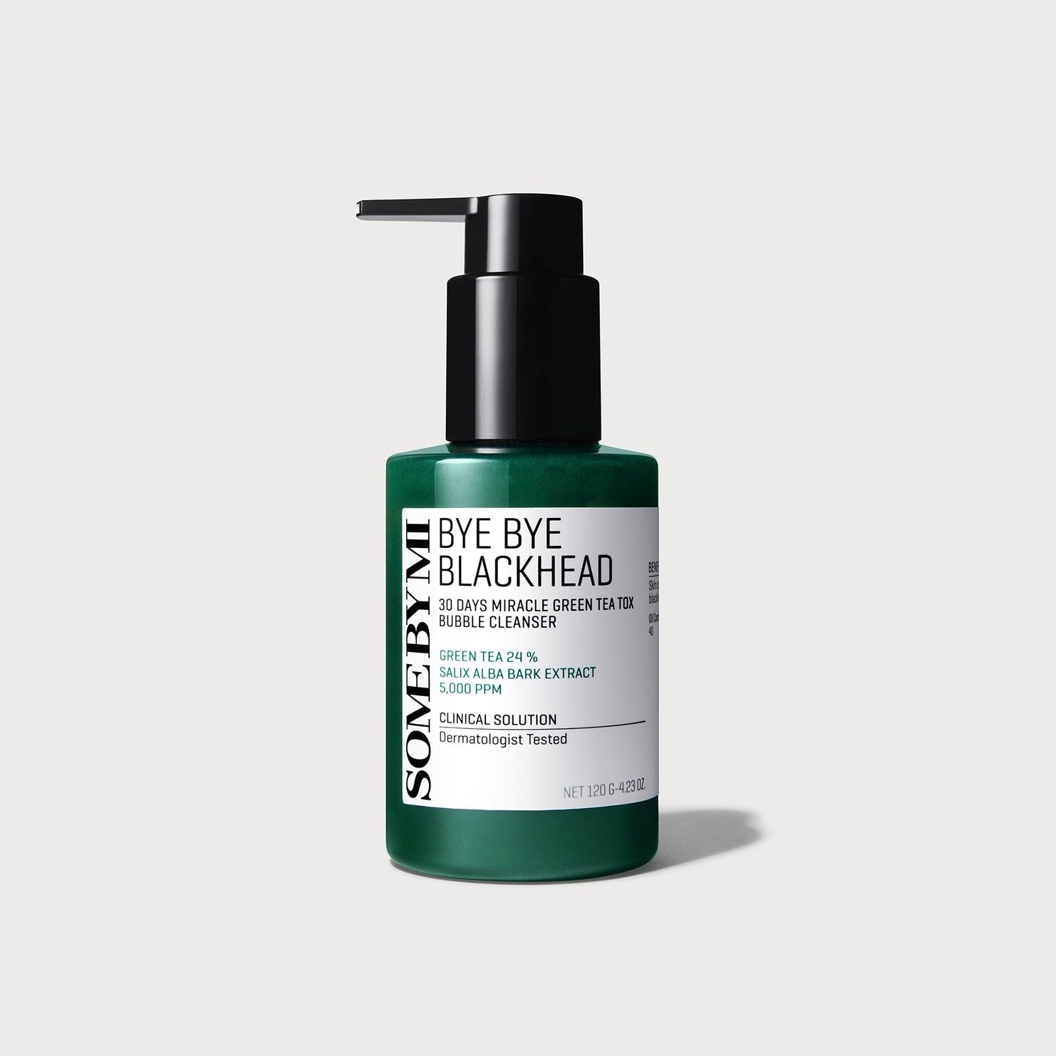 SOME BY MI Bye Bye Blackhead Bubble Cleanser 120g bottle on a white background