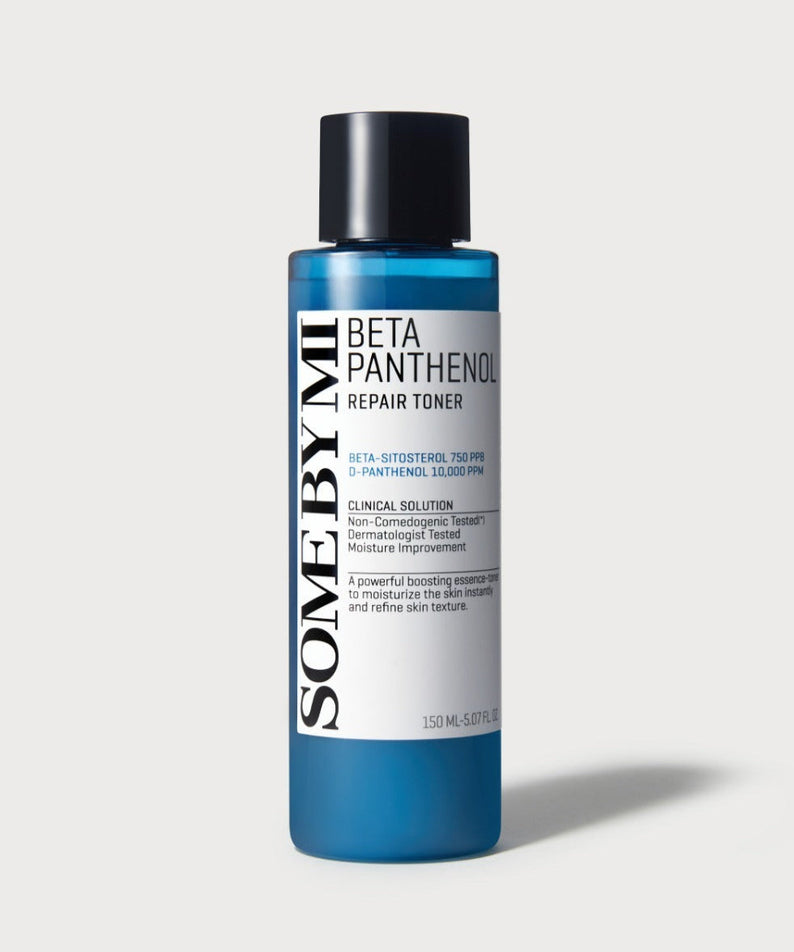 SOME BY MI Beta Panthenol Repair Toner 150ml blue bottle on white background for skincare