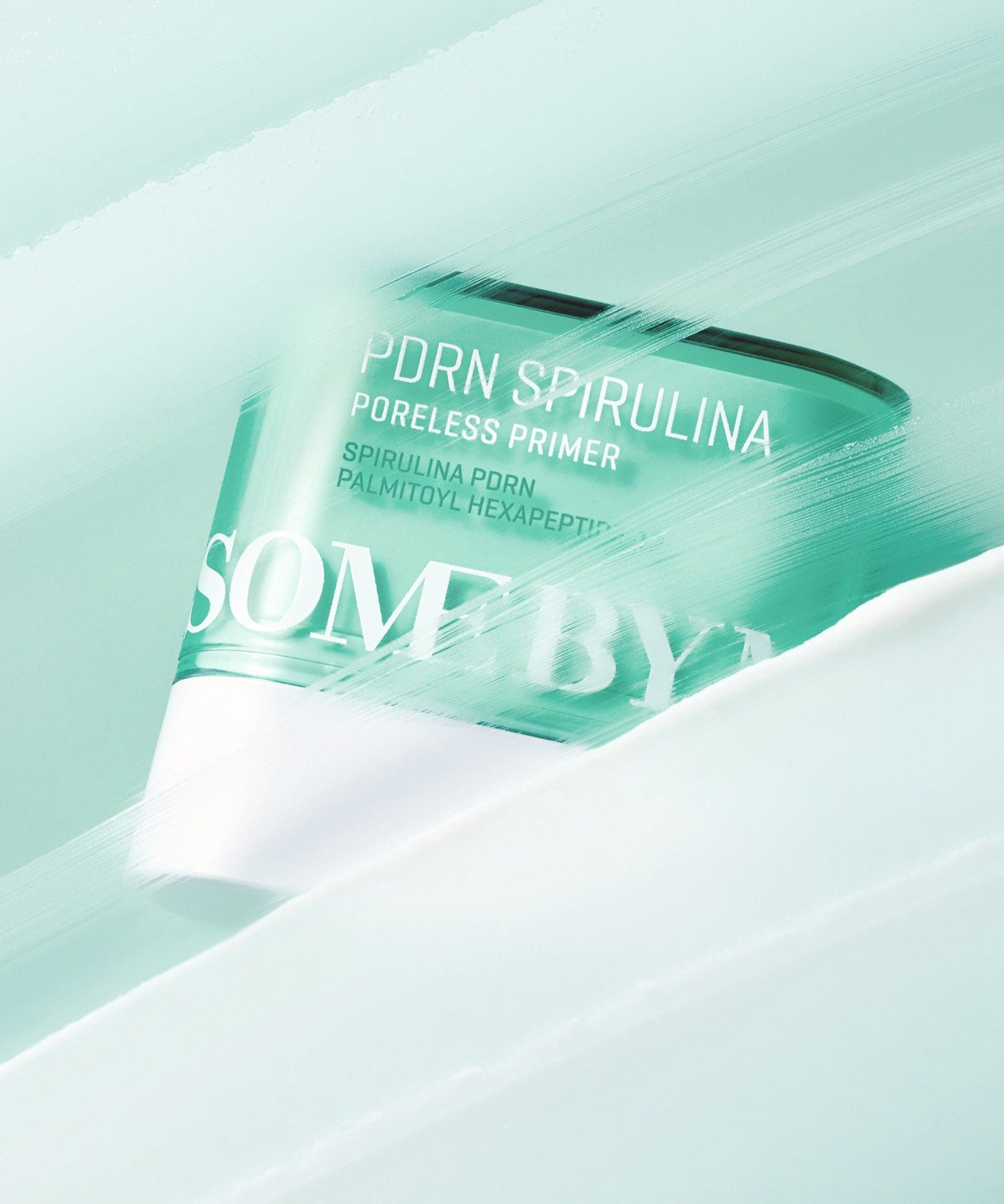 SOME BY MI PDRN Spirulina Poreless Primer 10g, smooths skin texture, minimizes pores, enhances makeup application.