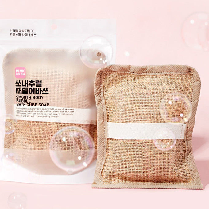 SO NATURAL Smooth Body Bubble Bath Cube Soap 160g | Kool Seoul