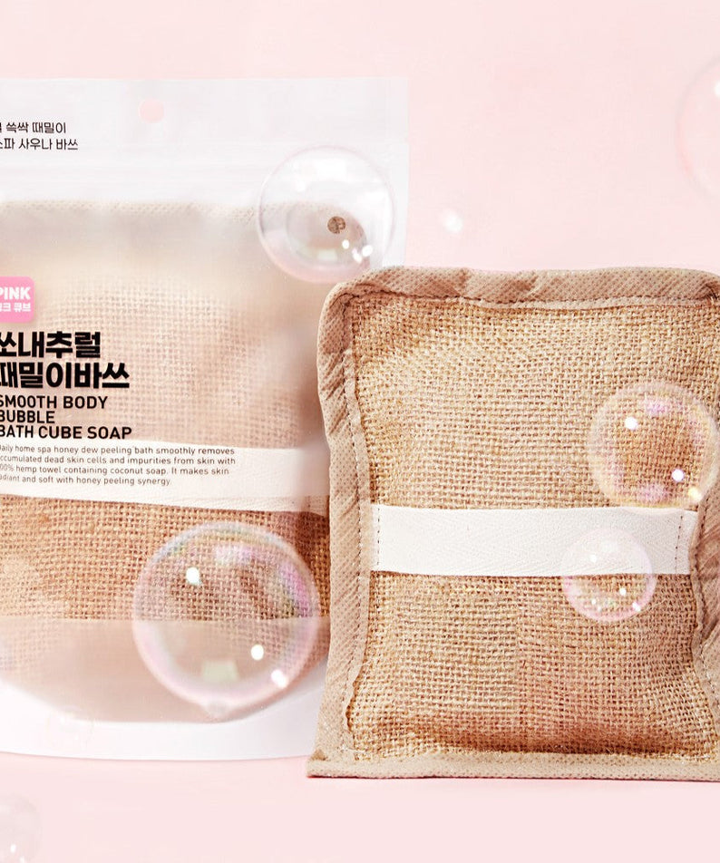 SO NATURAL Smooth Body Bubble Bath Cube Soap 160g | Kool Seoul