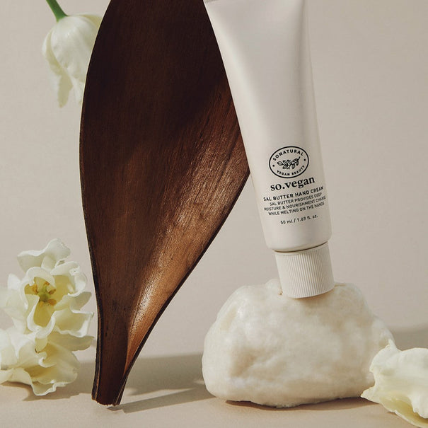 SO NATURAL So Vegan Sal Butter Hand Cream 50ml available on Koolseoul.com, your Korean Eshop from Seoul !