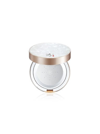 SOORYEHAN Beautiful Metal Cushion Cover 15g with elegant pearl-like design, perfect for luxury beauty enthusiasts.
