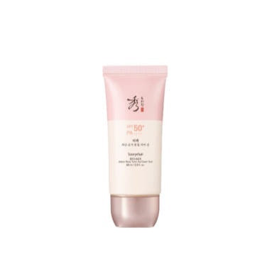 SOORYEHAN Bichaekjadan Rosy Tone-up Cover Sun 60ml SPF50 cream in pink and white tube