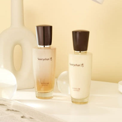 SOORYEHAN Micro Ginseng Essentail Emulsion 130ml bottles on display