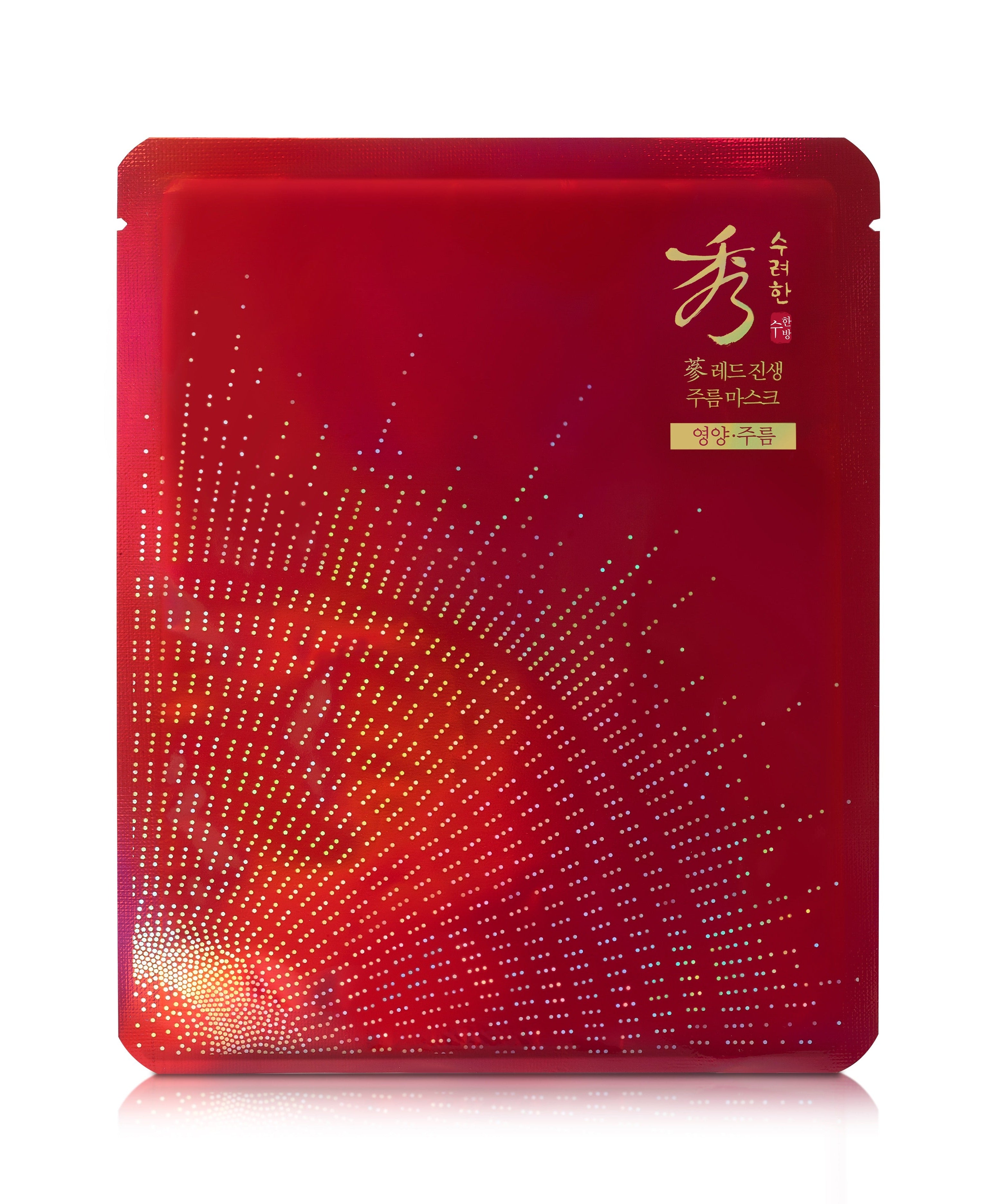 Image of SOORYEHAN Red Ginseng Wrinkle Mask 1 Sheet packaging on a white background