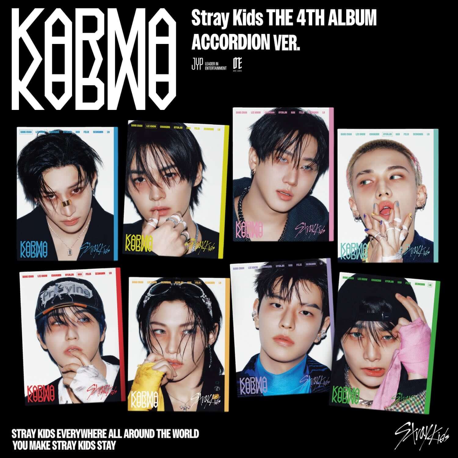 STRAY KIDS - 4th Album [KARMA] (ACCORDION VER.) (Random 1 of | Kool Seoul - Buy Kpop Albums Online