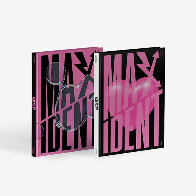 STRAY KIDS Mini Album MAXIDENT cover with bold lettering and vibrant colors, showcasing the album's unique design.