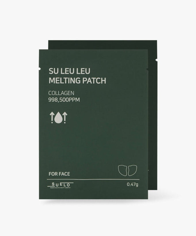 SUELO Su Leu Leu Melting Patch 4 sheets for face collagen skincare, 998,500PPM collagen content
