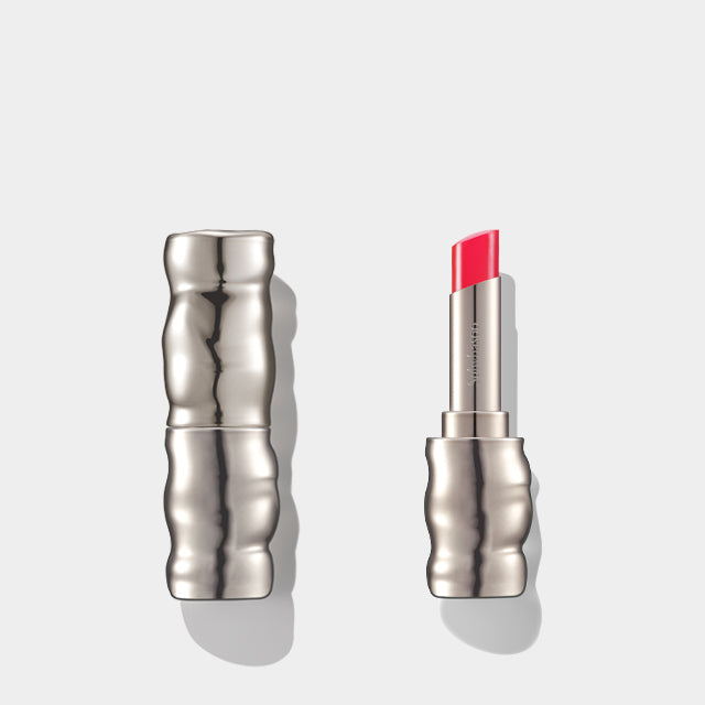 SULWHASOO Perfecting Lip Color with metallic casing displayed open and closed on a light background.