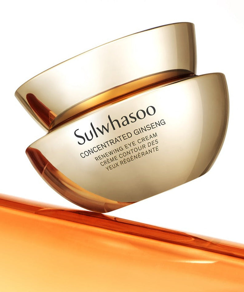 SULWHASOO Concentrated Ginseng Renewing Eye Cream 20ml gold container on a white background