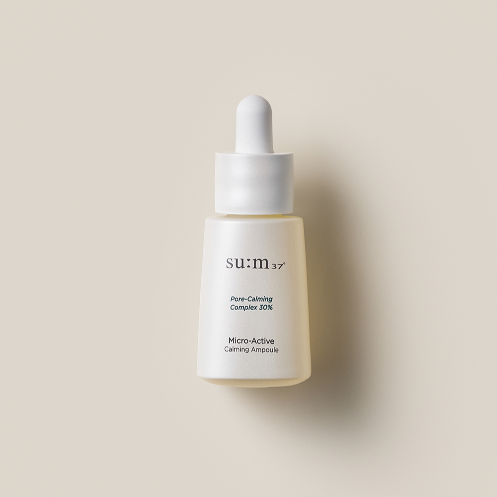 SU:M37 Microactive Calming Ampoule 15ml bottle on a neutral background