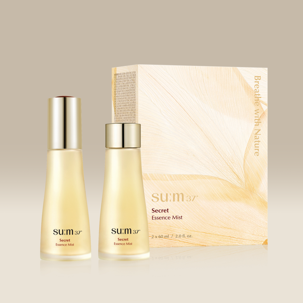 SU:M37 Secret Essence Mist (Set) - Luxurious skincare mist set with elegant packaging, ideal for hydration and rejuvenation.