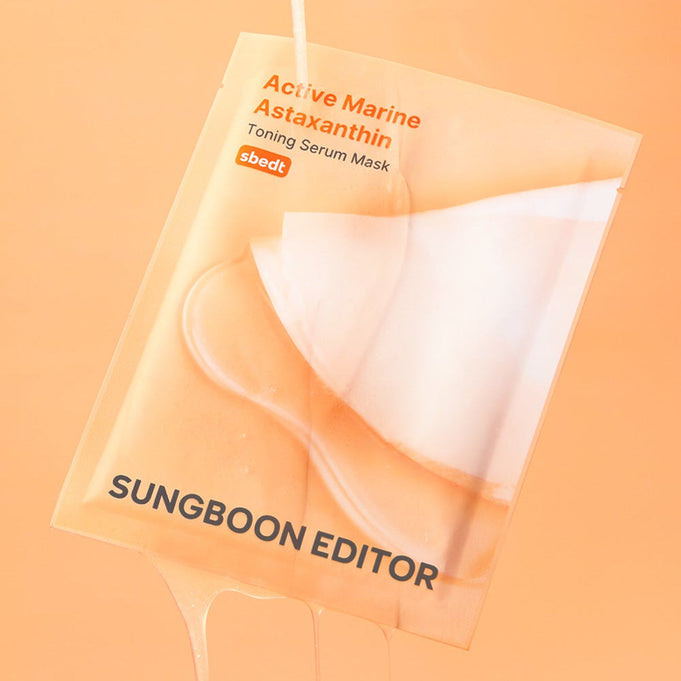 SUNGBOON EDITOR Active Marine Asxatanthin Toning Serum Mask 10 Sheets