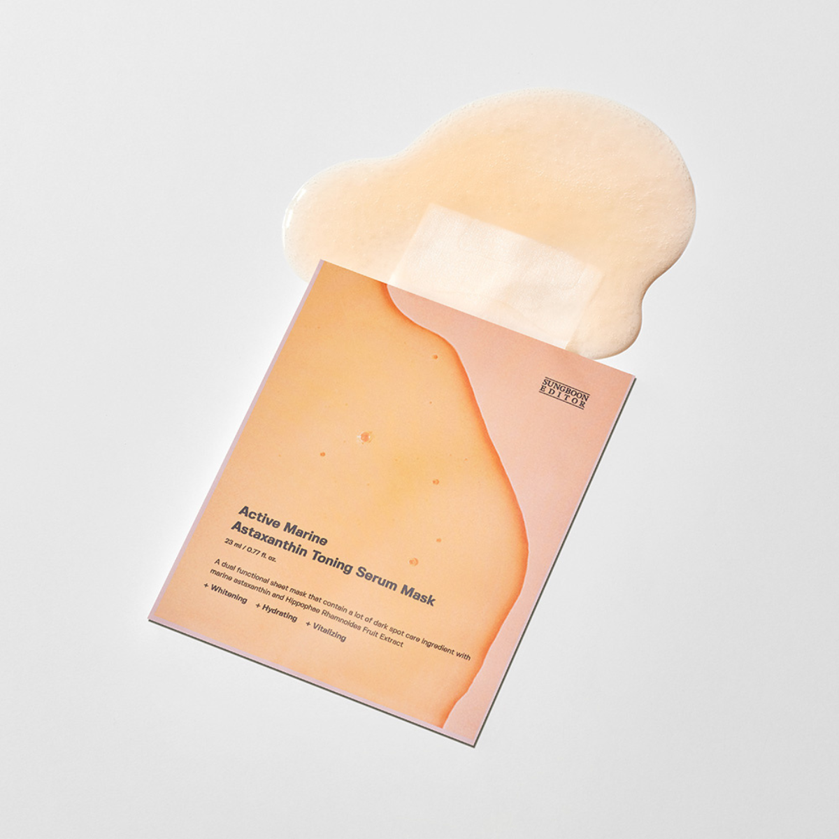 SUNGBOON EDITOR Active Marine Asxatanthin Toning Serum Mask 10 Sheets