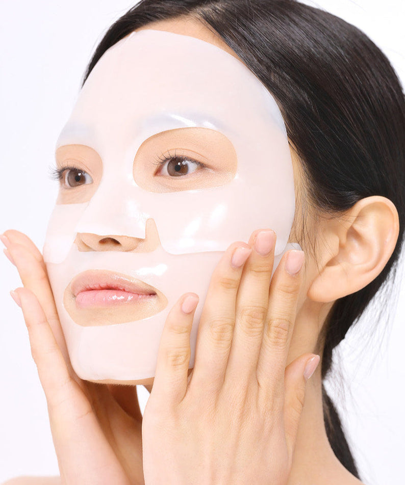 Person applying SUNGBOON EDITOR Deep Collagen Hyalu-B5 hydrating Mask
