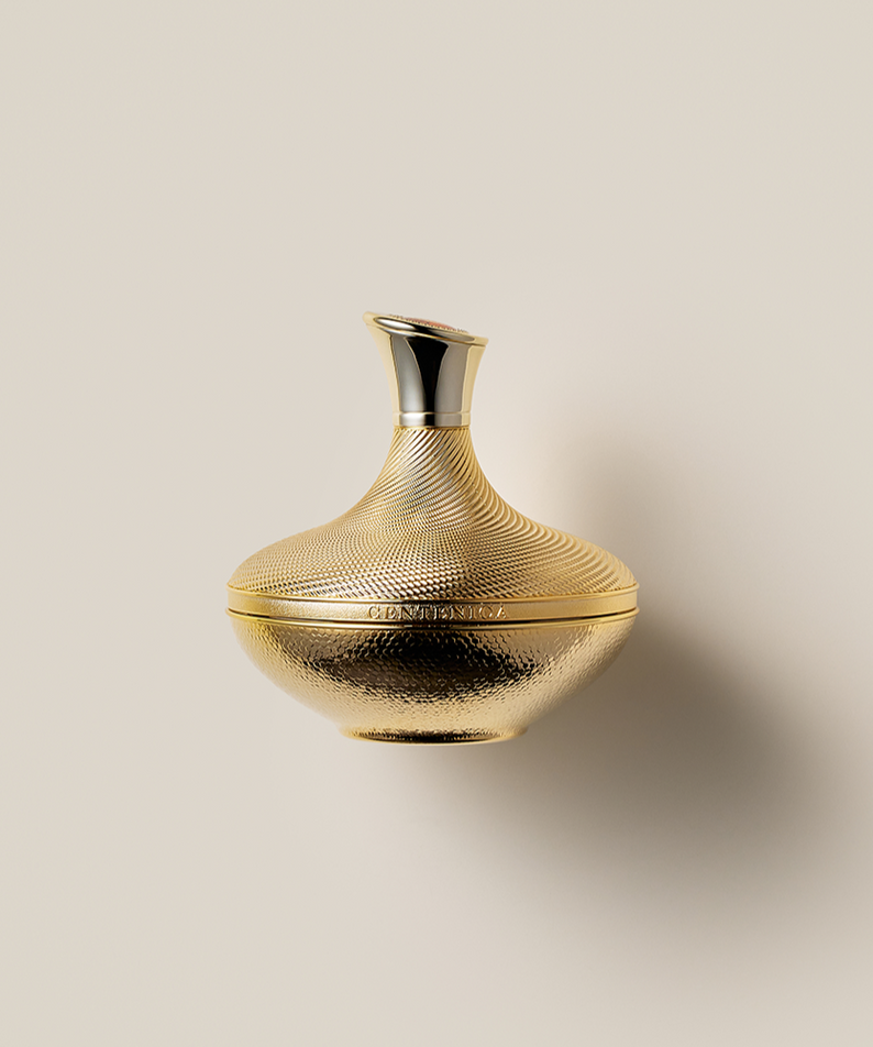 SU:M37 Centenica Eye Cream 25ml Planning Set in elegant gold packaging