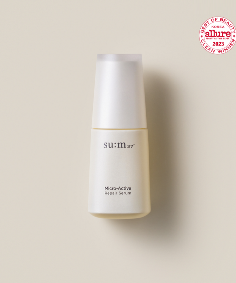 SU:M37 Microactive Repair Serum 50ml bottle with Allure Korea 2023 Best of Beauty Award