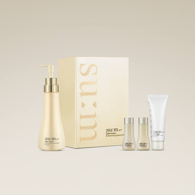 SU:M37 Skinsaver Essential Cleansing Foam Set | Kool Seoul