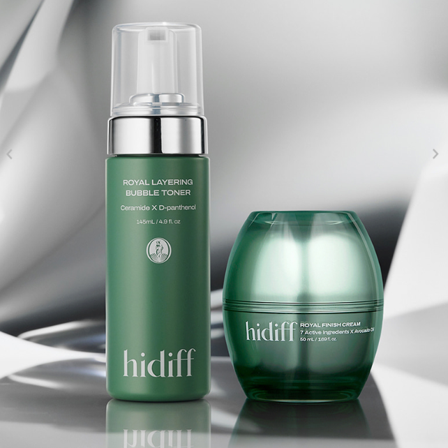 HIDIFF Royal Layering Bubble Toner & Royal Finish Cream