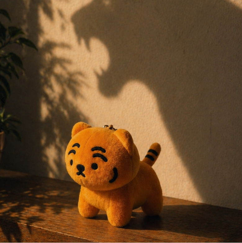 Muzik Tiger Majestic Chubby Tiger Plush Keyring