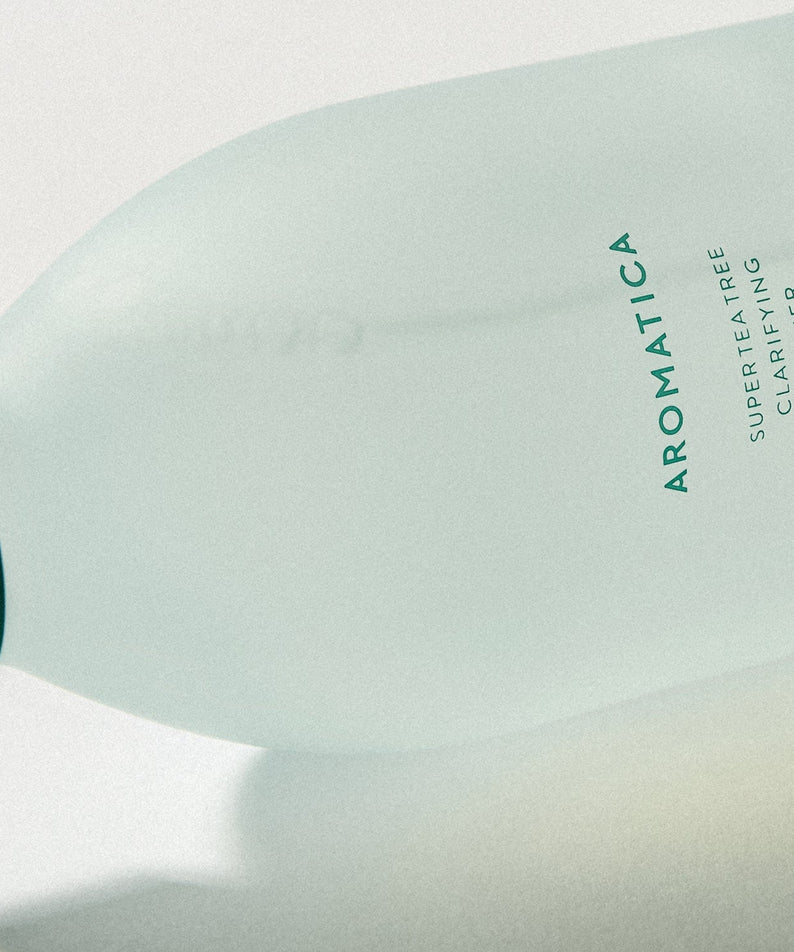 AROMATICA Super Tea Tree Clarifying Toner 200ML bottle displayed on a light background.