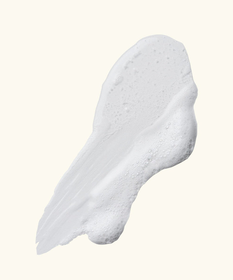 Smooth texture of TALITHA KOUM HM+Barrier Hand Wash 300ml foaming action shown in close-up.