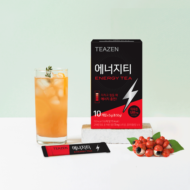 TEAZEN Energy Tea 10 Sticks available on Koolseoul.com, your Korean Eshop from Seoul !