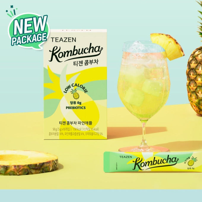 TEAZEN Kombucha Pineapple 10 Sticks | Kool Seoul