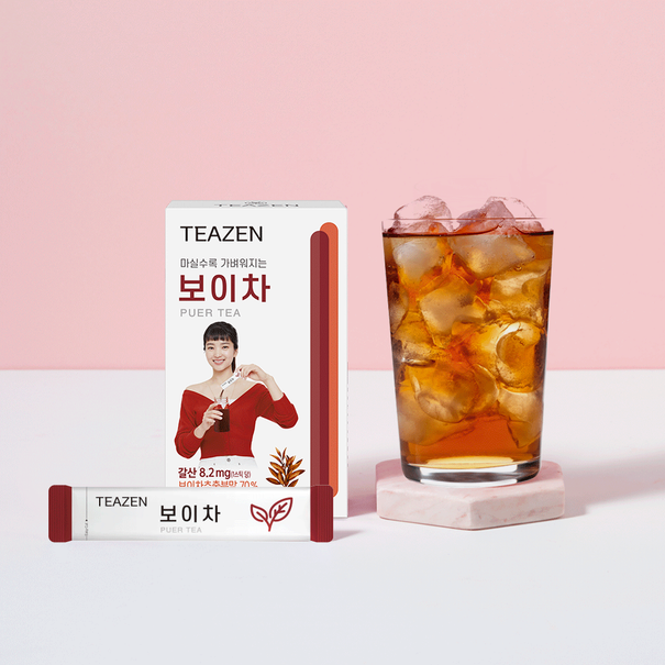 TEAZEN Puer Tea 10 Sticks available on Koolseoul.com, your Korean Eshop from Seoul !