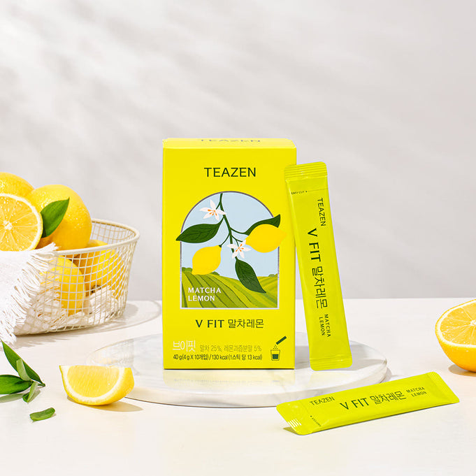 TEAZEN V-Fit Matcha Lemon 10 Sticks