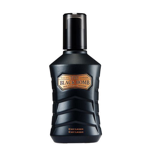 Alt Tag: THE FACE SHOP The Black Balm Lotion 130ml black bottle emulsion for men Gentleman Korea skincare