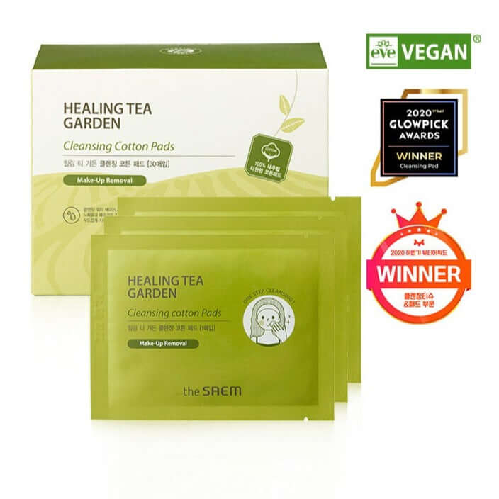 The Saem  Healing Tea Garden Cleansing Cotton Pads 30p 270ml