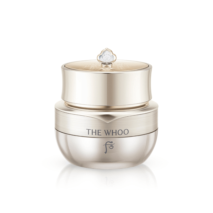 THE WHOO Cheongidan Hwahyun Radiance Eye Cream 20ml luxurious gold jar.
