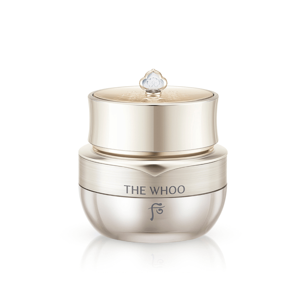 THE WHOO Cheongidan Hwahyun Radiance Eye Cream 20ml luxurious gold jar.