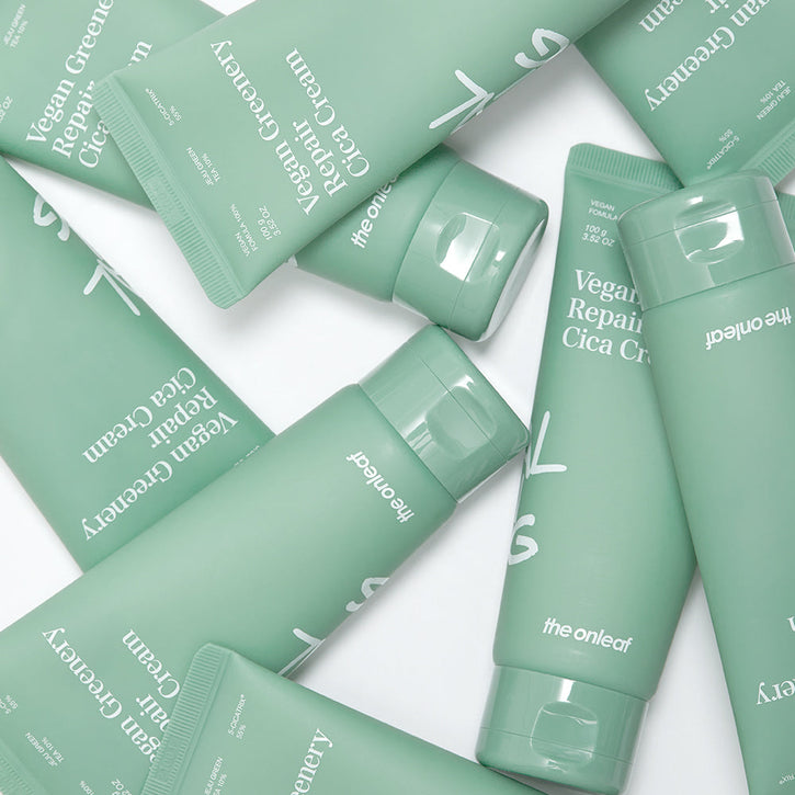 THE ONLEAF Vegan Greenery Repair Cica Cream 100ml | Kool Seoul