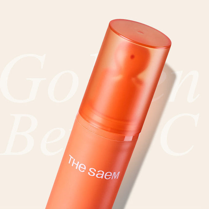 THE SAEM Golden Berry C Blemish Cream 30ml bottle with orange design and text on a light background.