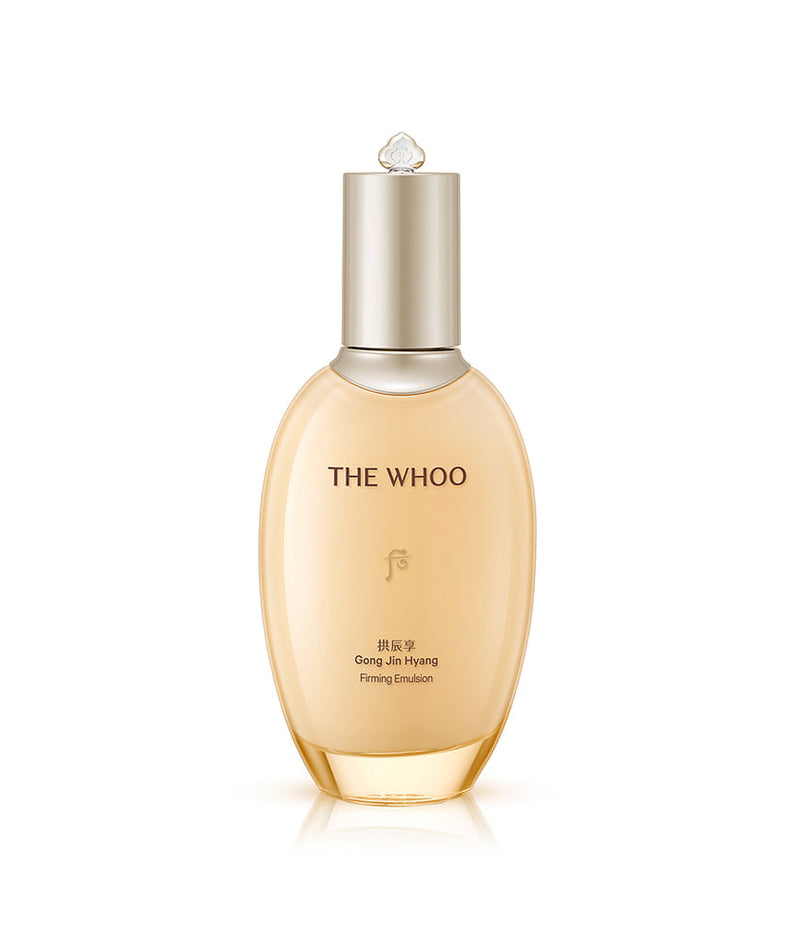 Bottle of THE WHOO Gongjinhyang Elastic Emulsion 110ml for skin firming and elasticity