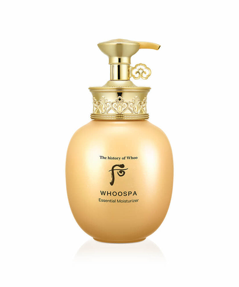 THE WHOO Whoo Spa Essentail Moisturizer 220ml golden bottle front view