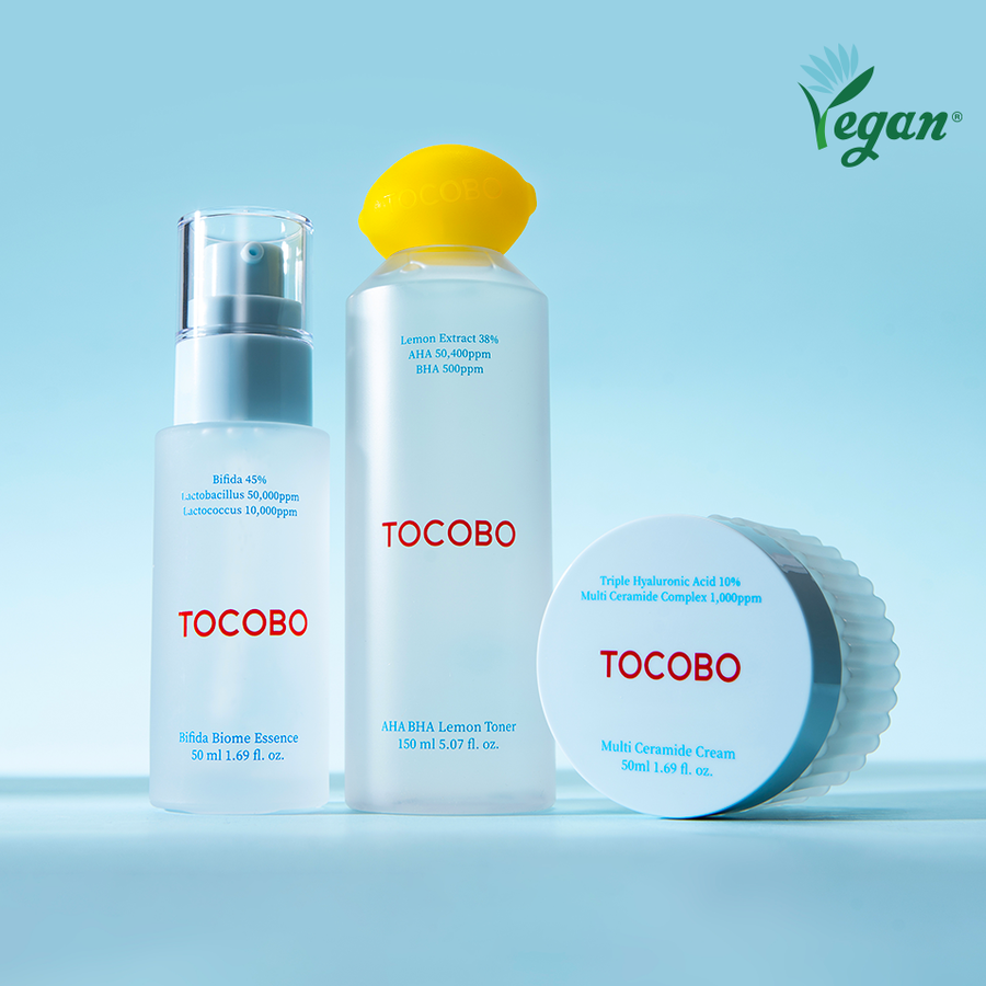 Tocobo Basic Trio Set (Essence, Toner & Cream)
