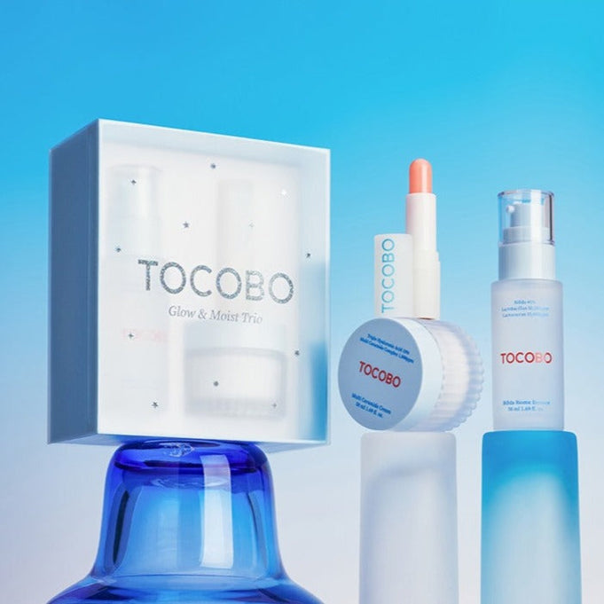 TOCOBO Glow & Moist Trio (Essence, Cream & Lip Balm) | Kool Seoul
