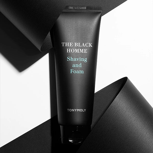 TONYMOLY The Black Homme Shaving & Foam 150g – Gentleman Korea premium Korean men’s shaving foam in sleek black tube