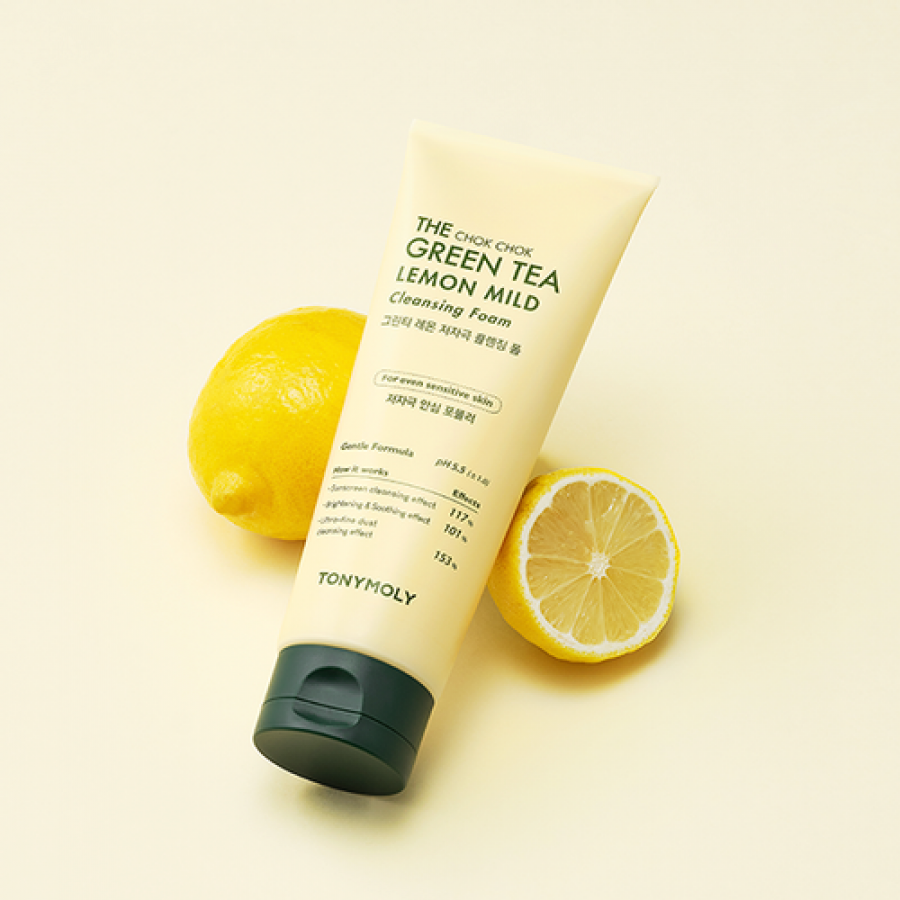 TONYMOLY The Chok Chok Green Tea Lemon Mild Cleansing Foam 150ml