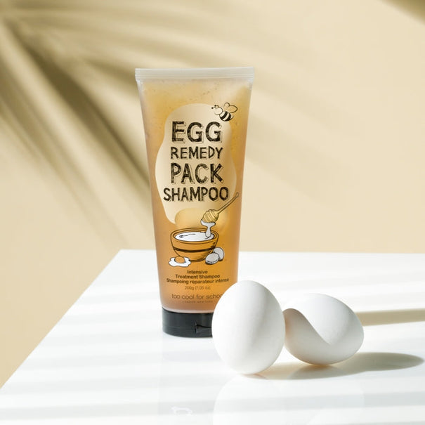 TOO COOL FOR SCHOOL Egg Remedy Pack Shampoo 200ml available on Koolseoul.com, your Korean Eshop from Seoul !