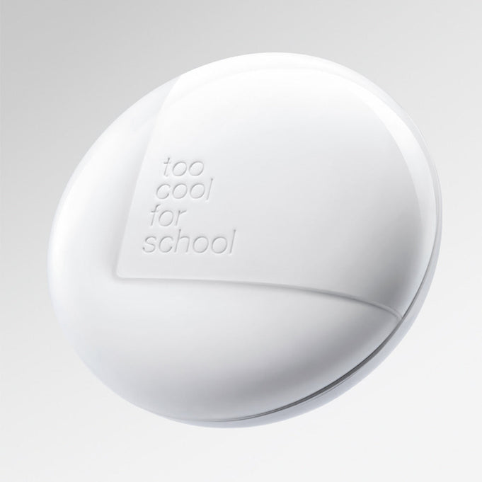 TOO COOL FOR SCHOOL Fixing Cover Fit Cushion [Product + Refill] - sleek white compact case design on a light background