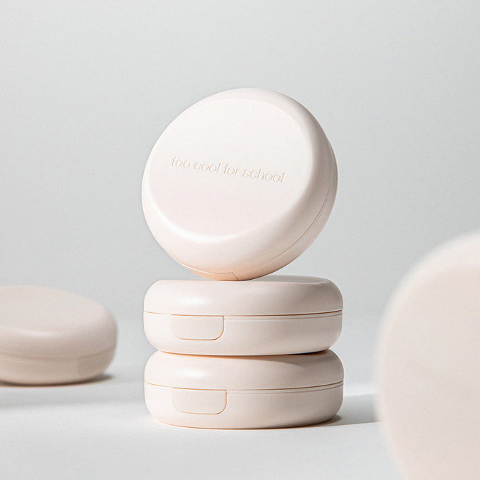 TOO COOL FOR SCHOOL Fixing Nude Fit Cushion [Product + Refill] compact case.