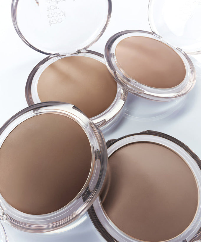 TOO COOL FOR SCHOOL Veiled Contour makeup compacts in various shades for contouring.