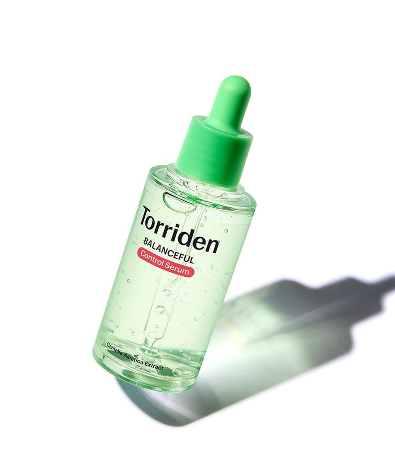 TORRIDEN Balanced Cica Control Serum 50ml bottle with green cap on white background