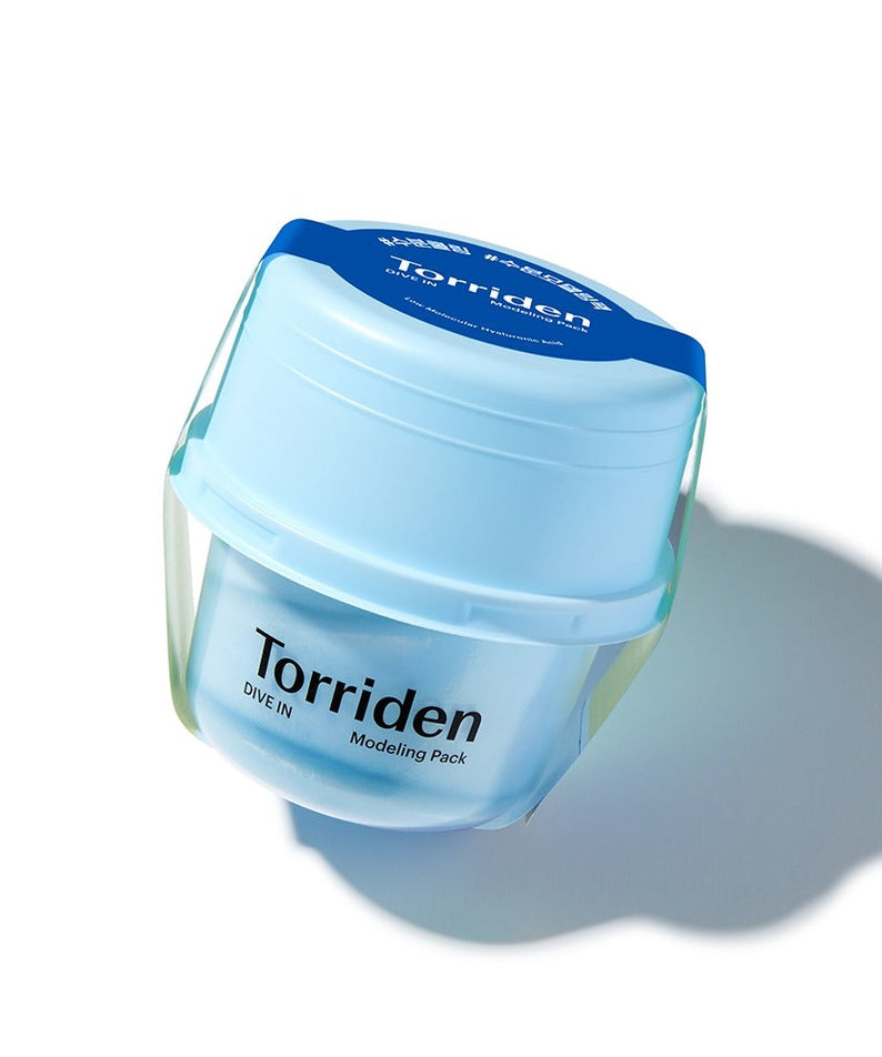 TORRIDEN Dive In Low olecular Hyaluronic Acid Modeling Pack in blue container