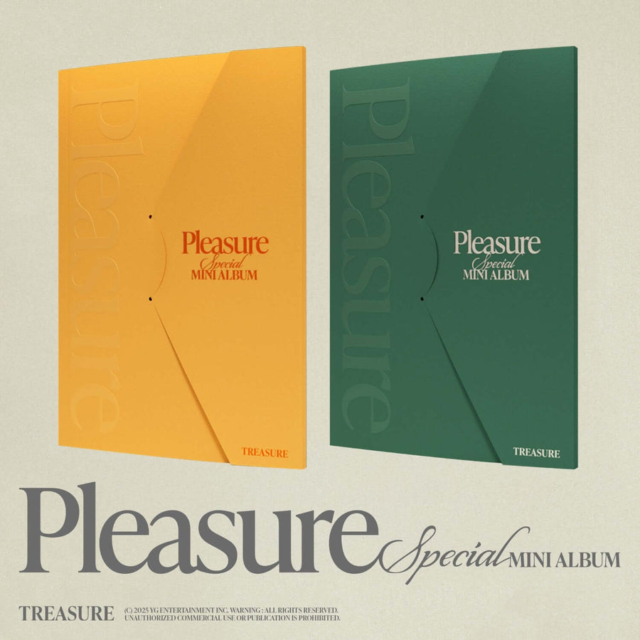 Treasure - スペシャルミニアルバム [Pleasure] [イエローバージョン + グリーンバージョン] - Kpopアルバム